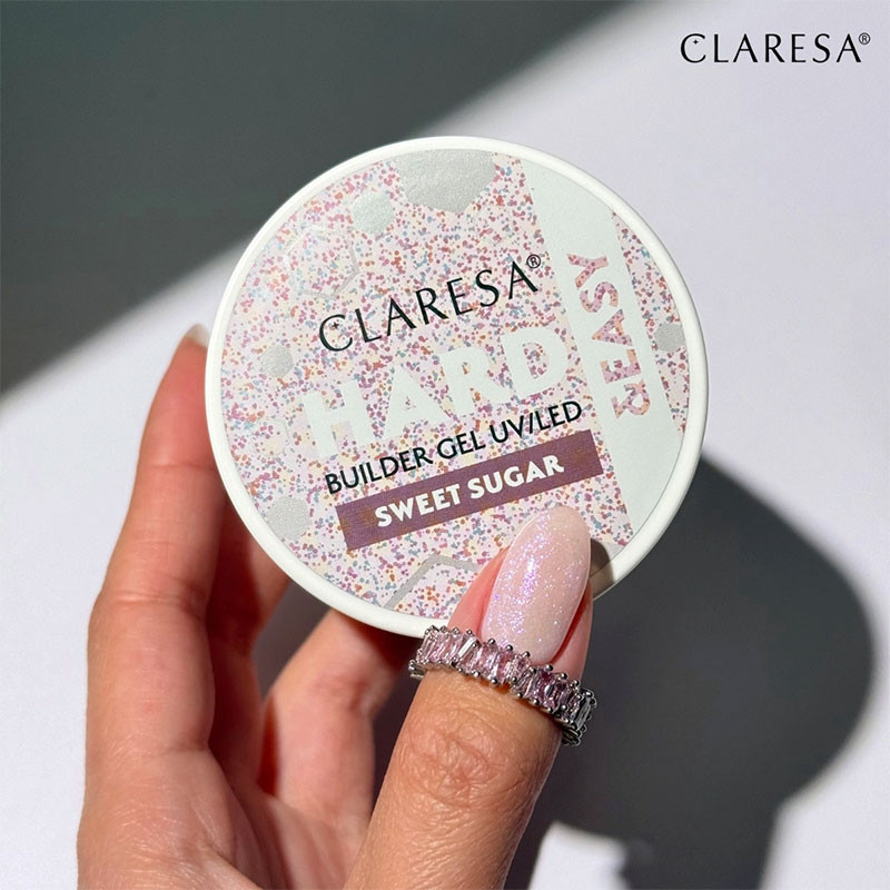 Камуфлирующий строительный гель Claresa Hard & Easy Builder Gel Sweet Sugar – 12 г