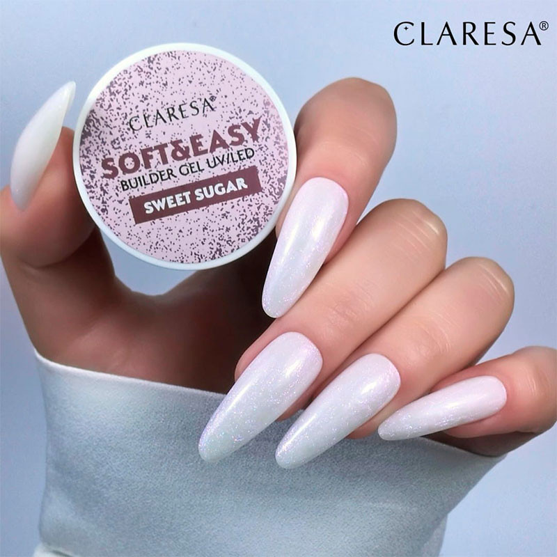 Камуфлирующий строительный гель Claresa Hard & Easy Builder Gel Sweet Sugar – 12 г