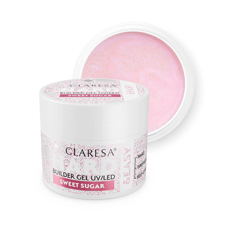 Камуфлирующий строительный гель Claresa Hard & Easy Builder Gel Sweet Sugar – 45 г