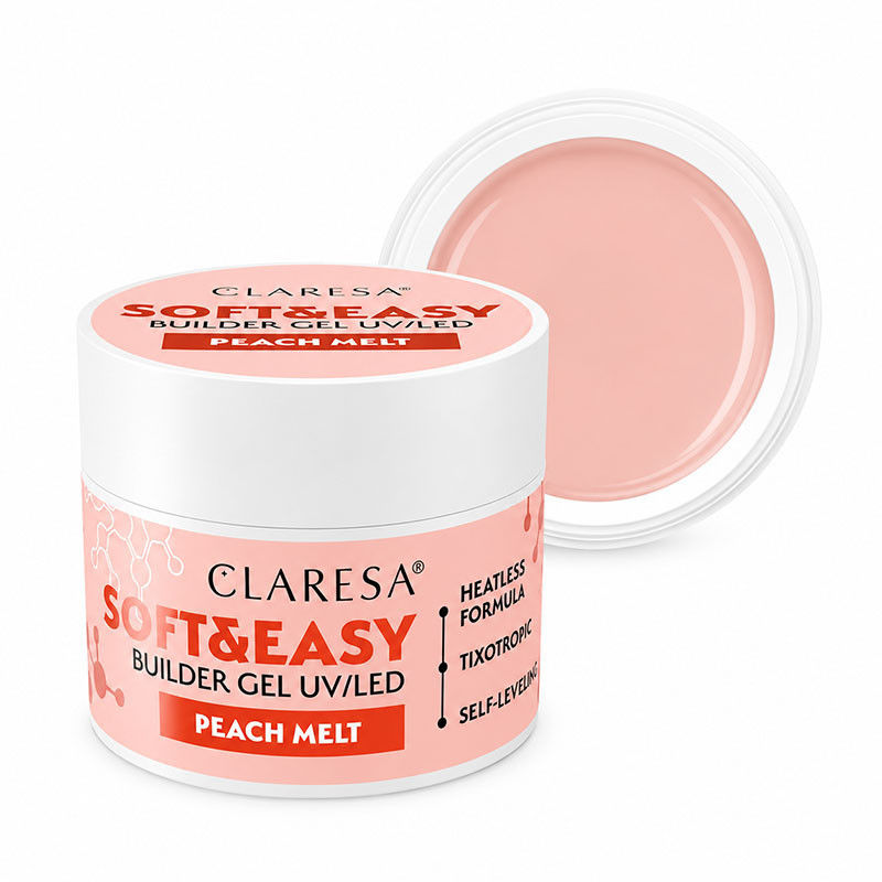 Камуфлирующий строительный гель Claresa Soft & Easy Peach Melt – 45 г