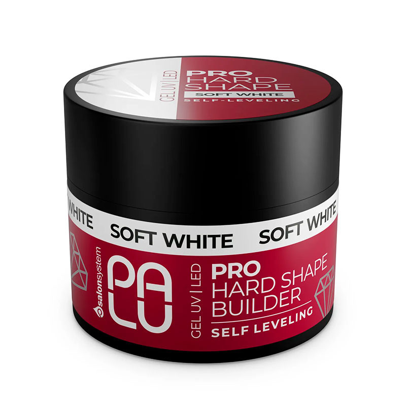 Камуфлирующий строительный гель PALU PRO Hard Shape Builder Gel Soft White – 45 г