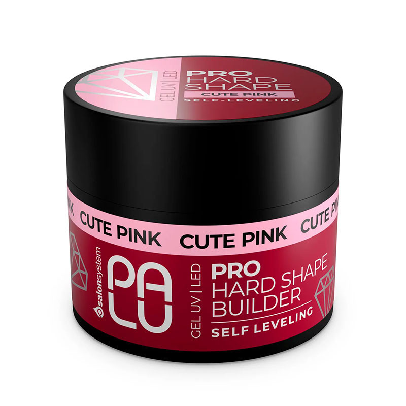 Камуфлирующий строительный гель PALU PRO Hard Shape Builder Gel Cute Pink – 45 г