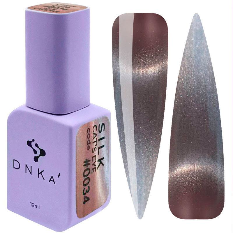Värillinen geelilakka DNKa Cat's Eye Silk 0034 – 12 ml