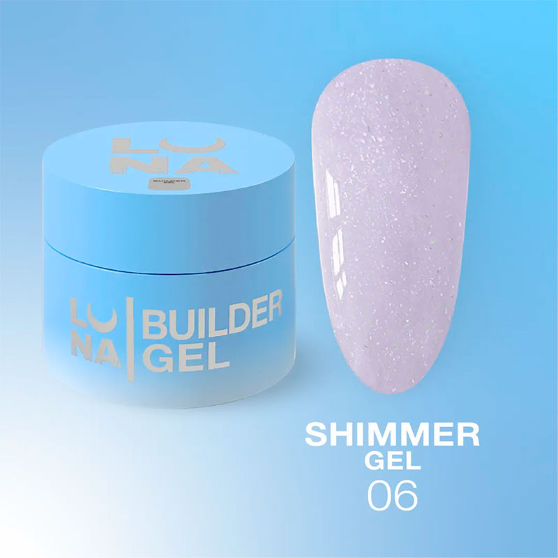 Rakennusgeeli – Lunamoon Shimmer Gel 6 – 15 ml