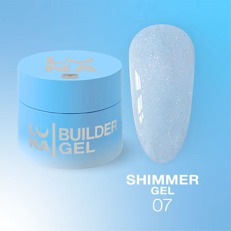Rakennusgeeli – Lunamoon Shimmer Gel 7 – 15 ml