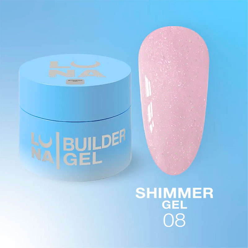 Гель для наращивания – Lunamoon Shimmer Gel 8 – 15 мл