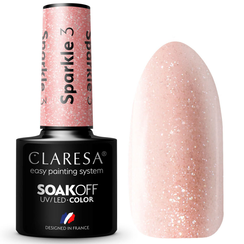 Цветной гель-лак Claresa Sparkle № 3, 5 ml