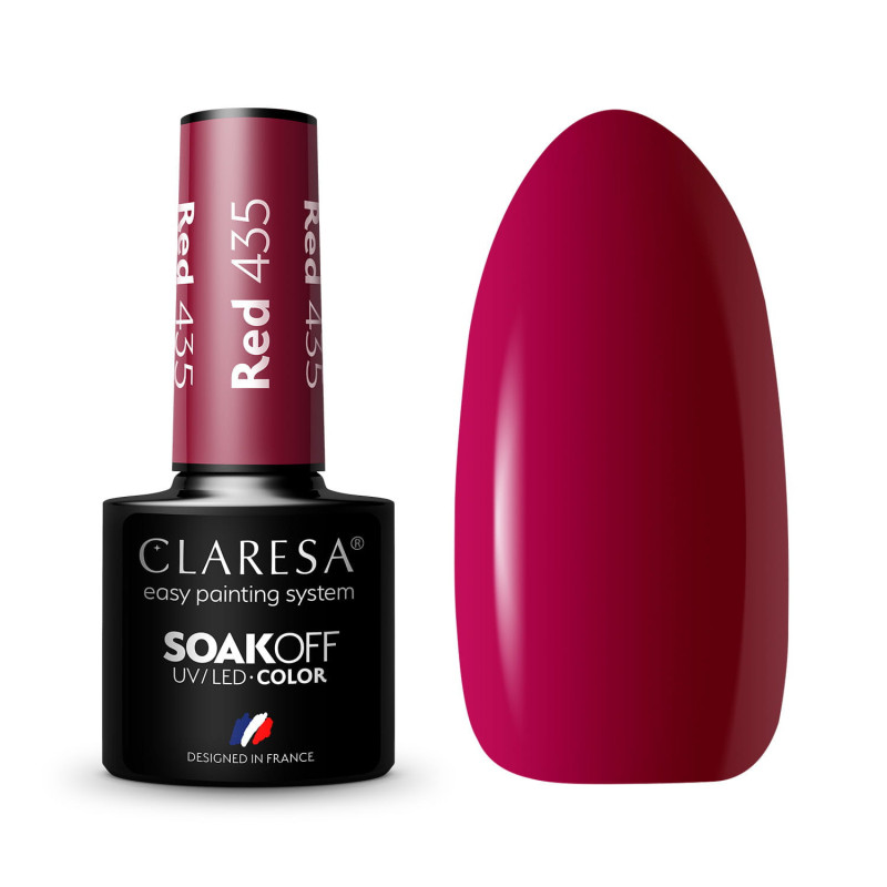 Geelilakka - Claresa RED № 435, 5 ml