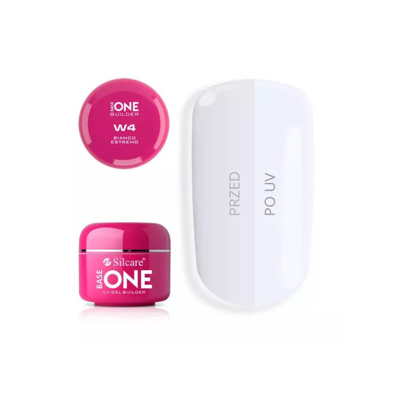 Base One Gel UV Silcare - Bianco W4 Estremo (ультра белый)
