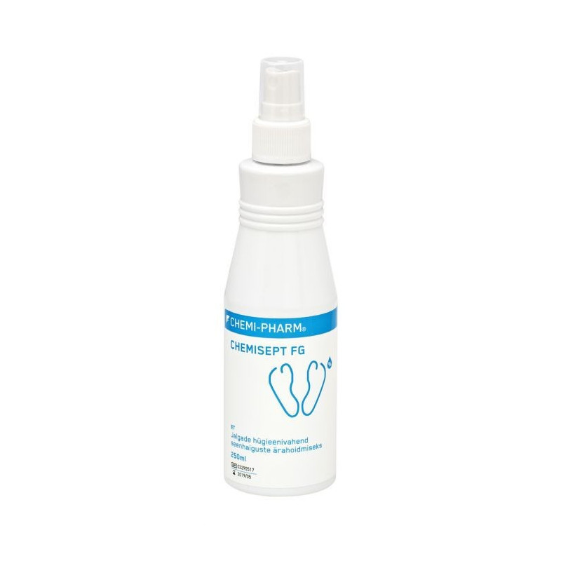Jalkojen desinfiointiaine – Chemi-Pharm CHEMISEPT FG, 250 ml