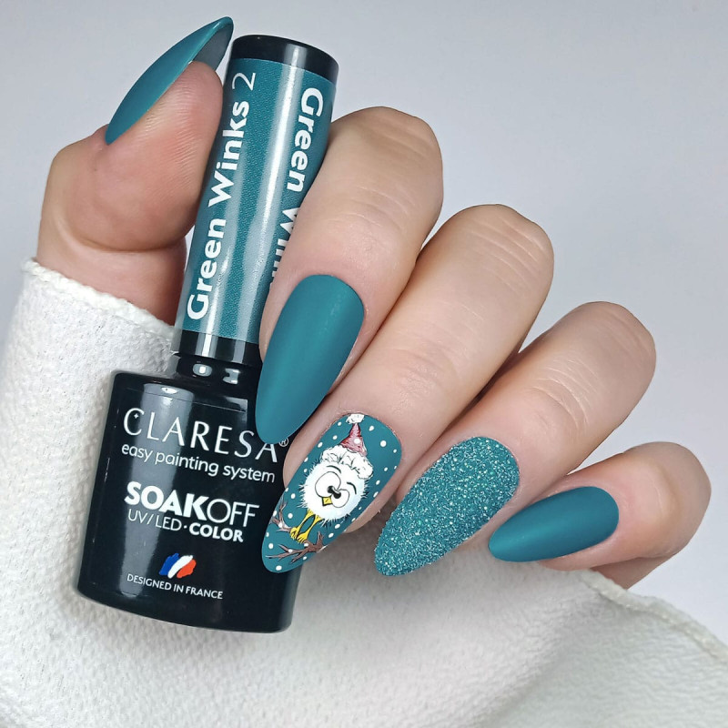 Цветной гель-лак Claresa GREEN WINKS № 2, 5 ml
