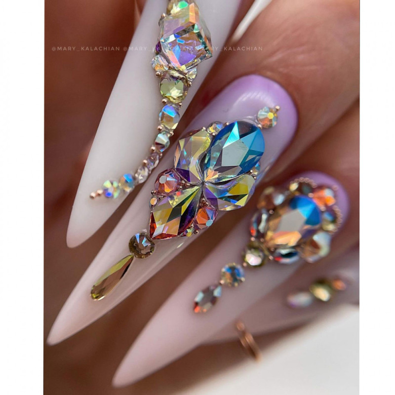Nail crystals 3D 20 pcs Nr 1
